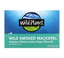 Wild Planet, Wild Smoked Mackerel, 3.9 oz (110 g)