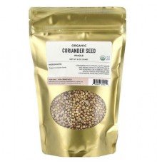 Pure Indian Foods, Organic Coriander Seed, Whole , 8 oz (226 g)