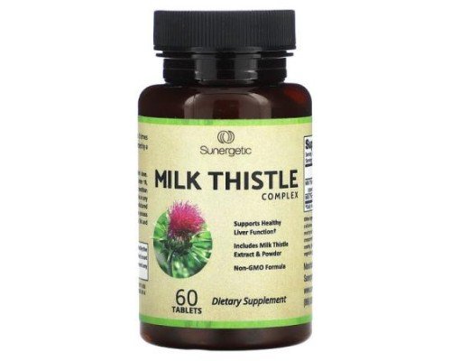 Sunergetic, Milk Thistle Complex, 60 Tablets