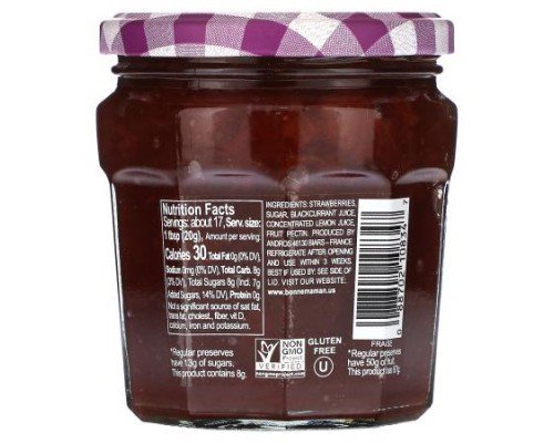 Bonne Maman, Strawberry Fruit Spread, 11.8 oz (335 g)