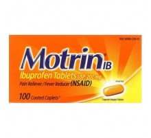 Motrin, Ibuprofen Tablets, 200 mg, 100 Coated Caplets