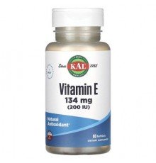 KAL, Vitamin E, 134 mg (200 IU), 90 SoftGels