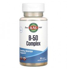 KAL, B-50 Complex, 50 Tablets