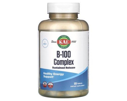 KAL, B-100 Complex, 120 Tablets