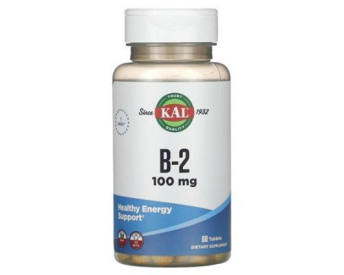 KAL, B-2, 100 mg, 60 Tablets