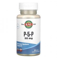 KAL, P-5-P, 50 mg, 50 Tablets