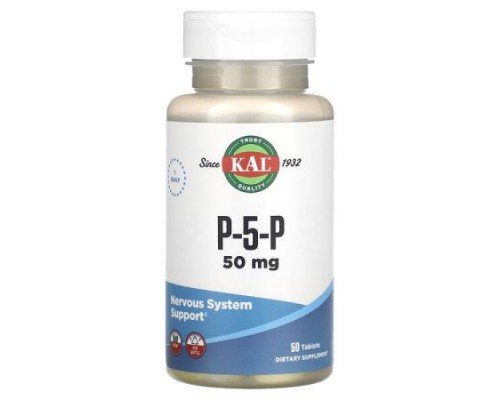 KAL, P-5-P, 50 mg, 50 Tablets