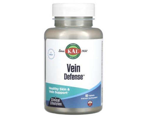 KAL, Vein Defense, 60 Tablets