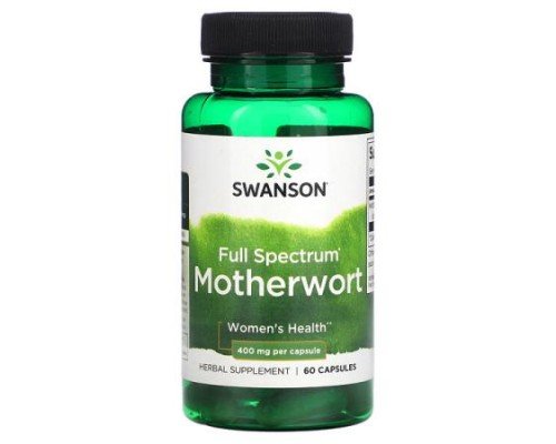 Swanson, Full Spectrum Motherwort, 400 mg , 60 Capsules