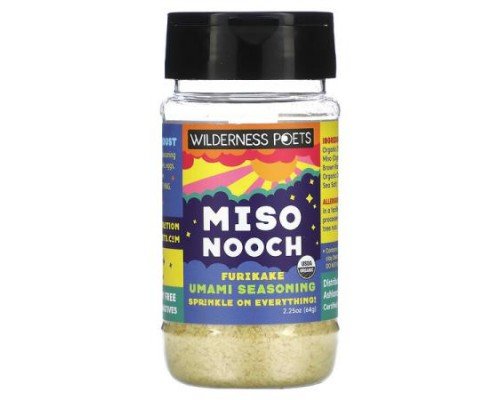 Wilderness Poets, Organic Miso Nooch, Furikake Umami Seasoning, 2.25 oz (64 g)