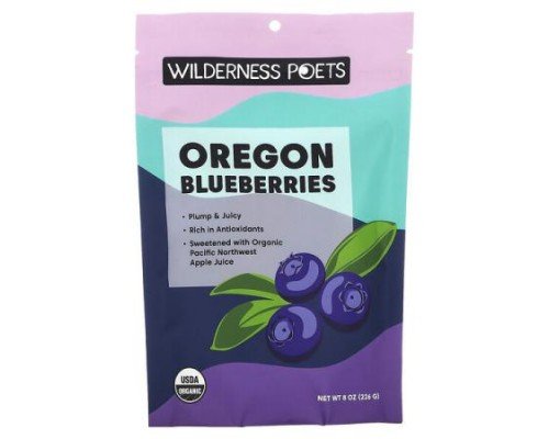 Wilderness Poets, Organic Oregon Blueberries, 8 oz (226 g)