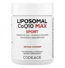 Codeage, Liposomal CoQ10 Max, Sport, 60 Vegetable Capsules