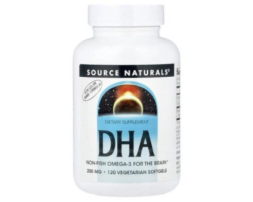 Source Naturals, DHA, 200 mg, 120 Vegetarian Softgels
