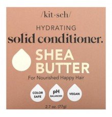 Kitsch, Hydrating Solid Conditioner Bar, Shea Butter, Sugared Amber & Shea, 1 Bar, 2.7 oz (77 g)