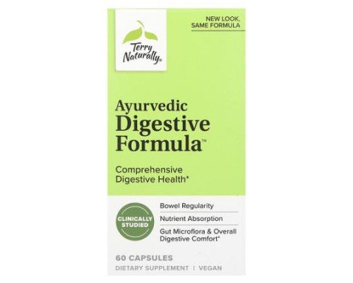 Terry Naturally, Ayurvedic Digestive Formula, 60 Capsules