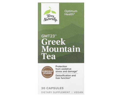 Terry Naturally, Greek Mountain Tea, 30 Capsules (500 mg per Capsule)