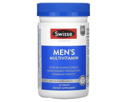 Swisse, Ultivite Men's Multivitamin, 120 Tablets