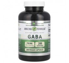 Amazing Nutrition, GABA, 750 mg, 200 Veggie Capsules