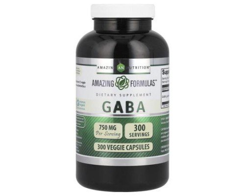 Amazing Nutrition, GABA, 750 mg, 300 Veggie Capsules