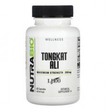 NutraBio, Tongkat Ali, Maximum Strength, 200 mg, 60 Capsules