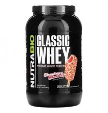 NutraBio, Classic Whey Protein, Strawberry Shortcake, 2 lb (907 g)
