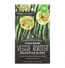 Urban Accents, Veggie Roaster Seasoning Blend, Citrus Pepper, 1.5 oz (43 g)
