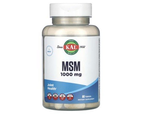 KAL, MSM, 80 Tablets