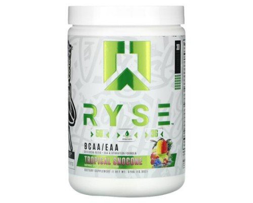 RYSE, BCAA / EAA, Tropical Snocone, 13.3 oz (378 g)