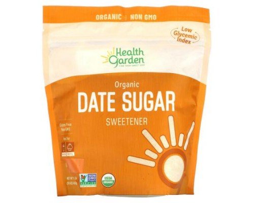 Health Garden, Organic Date Sugar Sweetener, 16 oz (453 g)