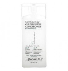 Giovanni, Direct Leave-In Weightless Moisture Conditioner, For All Hair Types, 2 fl oz (60 ml)