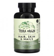 Terra Origin, Healthy Hair, Skin & Nails, 60 Capsules