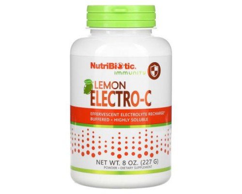NutriBiotic, Immunity, Lemon Electro-C, 8 oz (227 g)