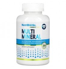 NutriBiotic, Essentials, Multi Mineral, 250 Gluten Free Capsules