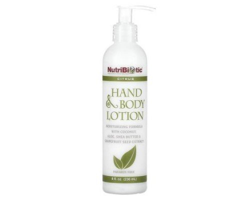 NutriBiotic, Hand & Body Lotion, Citrus, 8 fl oz (236 ml)