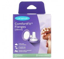 Lansinoh, ComfortFit Flanges , 2 Flanges, 28 mm Each
