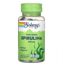 Solaray, True Herbs, Spirulina, 410 mg, 100 Vegcaps