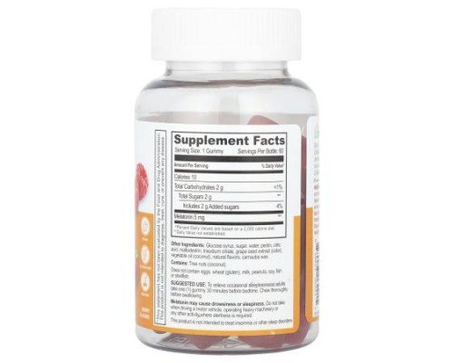 Lifeable, Melatonin Gummies, Berry, 5 mg, 60 Gummies