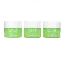 Care:Nel, Lip Night Mask, Lime, 3 Pieces, (5 g) Each