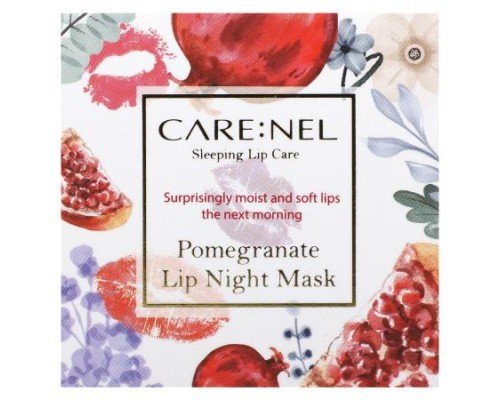 Care:Nel, Lip Night Mask, Pomegranate, 23 g