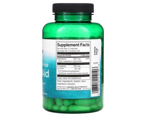Swanson, Melatonin-Free Sleep Aid, 3-In-1 Formula , 120 Capsules