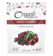 Organic Traditions, Dried Cherries, 3.5 oz (100 g)