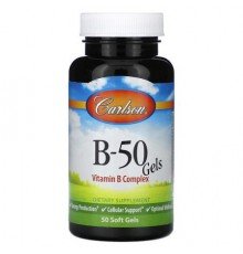 Carlson, B-50 Gels, 50 Soft Gels