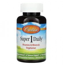 Carlson, Super 1 Daily, 60 Vegetarian Tablets
