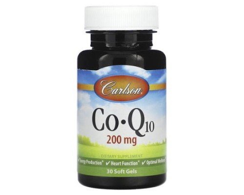 Carlson, Co-Q10, 30 Soft Gels