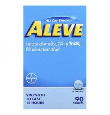 Aleve, Pain Reliever/Fever Reducer, 90 Tablets