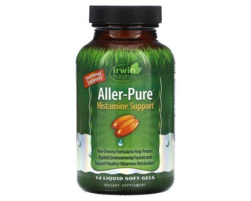 Irwin Naturals, Aller-Pure, Histamine Support, 54 Liquid Soft-Gels