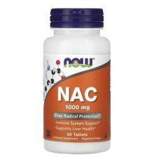 NOW Foods, NAC, 1,000 mg, 60 Tablets