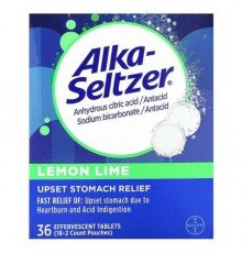 Alka-Seltzer, Upset Stomach Relief, Lemon Lime, 36 Effervescent Tablets