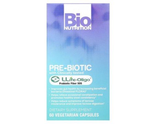 Bio Nutrition, Pre-Biotic, 60 Vegetarian Capsules (700 mg per Capsule)