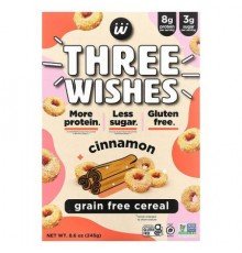 Three Wishes, Grain Free Cereal, Cinnamon, 8.6 oz (245 g)